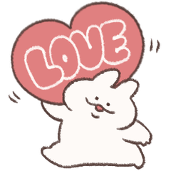 ハートいっぱい うさぎときどきにんじん