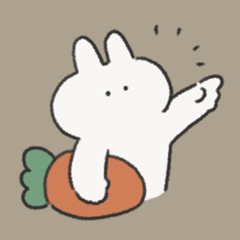 文字なし うさぎときどきにんじん3