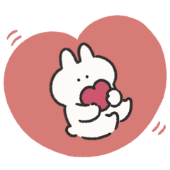 ハート うさぎときどきにんじん 文字なし